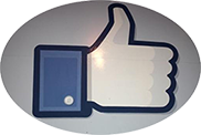 "Thumbs Up" logo, symbolic of Facebook "likes."